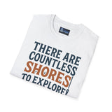 Exploration Unisex T-Shirt - Countless Shores Design