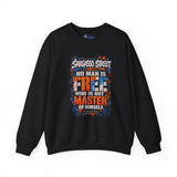 Sargasso Street “No Man Is Free Who Is Not Master of Himself” Crewneck Sweatshirt