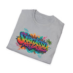 Tropical Vibes Graffiti sargasso live free Unisex T-Shirt - Live Free Design