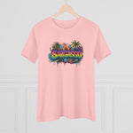 Cotton Tee - Sargasso Tropical Print Women's T-Shirt