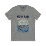 T-Shirt Boat Full of Holes Unisex V-Neck Tee
