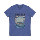 T-Shirt Boat Full of Holes Unisex V-Neck Tee