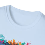 Tropical Vibes Graffiti sargasso live free Unisex T-Shirt - Live Free Design