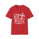 I Can Do All Things Through Christ Who Strengthens Me, I Plan To Fish, Men's Lightweight Fashion Tee