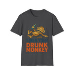 T-Shirt - Sober Your Drunk Monkey Funny Design