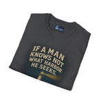 Men's Inspirational Unisex Softstyle T-Shirt - If a man knows