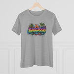 Cotton Tee - Sargasso Tropical Print Women's T-Shirt