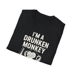 T-Shirt Drunken Monkey Whisperer Funny Graphic Tee