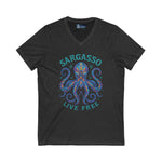 V-Neck Tee - Sargasso Octopus Design