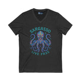 V-Neck Tee - Sargasso Octopus Design
