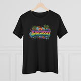 Cotton Tee - Sargasso Tropical Print Women's T-Shirt