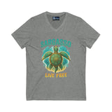 V-Neck Tee - Sargasso Turtle Print