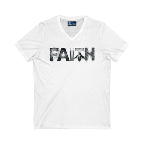 Faith v neck Tee