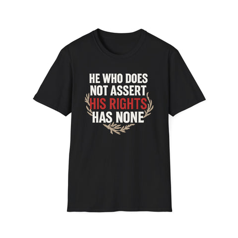 Unisex T-Shirt Asserting Rights Design