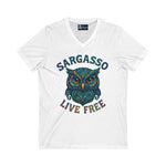 V-Neck Tee Sargasso Crystal Owl Shirt