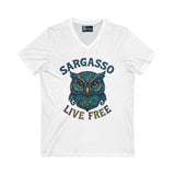 V-Neck Tee Sargasso Crystal Owl Shirt