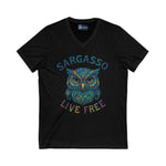 V-Neck Tee Sargasso Crystal Owl Shirt