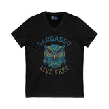 V-Neck Tee Sargasso Crystal Owl Shirt