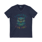 V-Neck Tee Sargasso Crystal Owl Shirt