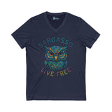 V-Neck Tee Sargasso Crystal Owl Shirt