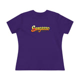 Women's Cotton Tee - Sargasso Flowered Print