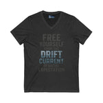 V-Neck Tee - 'Free Your Self' Design
