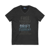 V-Neck Tee - 'Free Your Self' Design