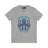 V-Neck Tee - Sargasso Octopus Design