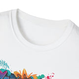 Tropical Vibes Graffiti sargasso live free Unisex T-Shirt - Live Free Design