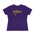 Women's Cotton Tee - Sargasso Flowered Print