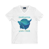 V-Neck Tee Sargasso Whale Shirt