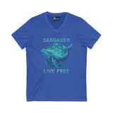 V-Neck Tee Sargasso Whale Shirt