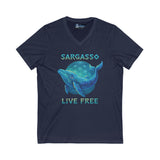 V-Neck Tee Sargasso Whale Shirt
