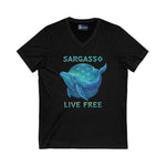 V-Neck Tee Sargasso Whale Shirt