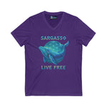 V-Neck Tee Sargasso Whale Shirt