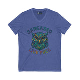 V-Neck Tee Sargasso Crystal Owl Shirt