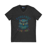 V-Neck Tee Sargasso Crystal Owl Shirt