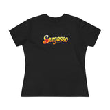 Women's Cotton Tee - Sargasso Flowered Print