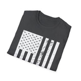 Distressed Flag, Men's Lightweight Fashion Tee