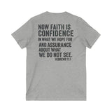 Faith v neck Tee