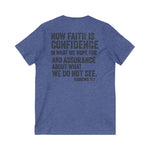 Faith v neck Tee