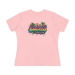 Cotton Tee - Sargasso Tropical Print Women's T-Shirt