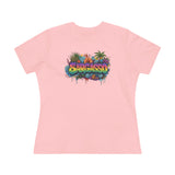 Cotton Tee - Sargasso Tropical Print Women's T-Shirt