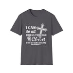 I Can Do All Things Through Christ Who Strengthens Me, I Plan To Fish, Men's Lightweight Fashion Tee