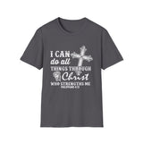 I Can Do All Things Through Christ Who Strengthens Me, I Plan To Fish, Men's Lightweight Fashion Tee