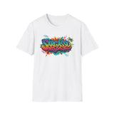 Tropical Vibes Graffiti sargasso live free Unisex T-Shirt - Live Free Design
