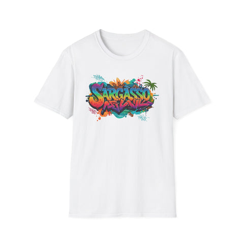 Tropical Vibes Graffiti sargasso live free Unisex T-Shirt - Live Free Design
