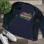 Cotton Tee - Sargasso Tropical Print Women's T-Shirt