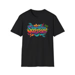 Tropical Vibes Graffiti sargasso live free Unisex T-Shirt - Live Free Design