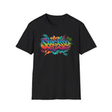 Tropical Vibes Graffiti sargasso live free Unisex T-Shirt - Live Free Design